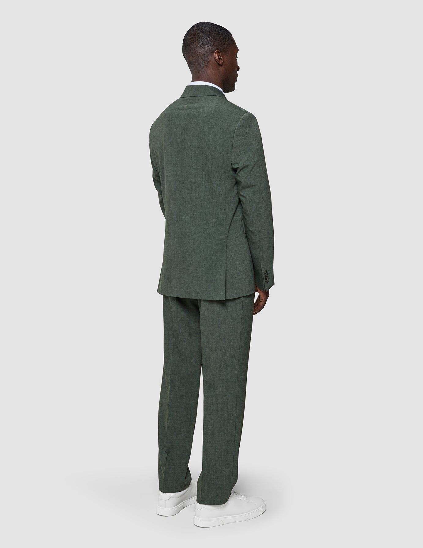 Tech Wool Blazer Green Night Slim